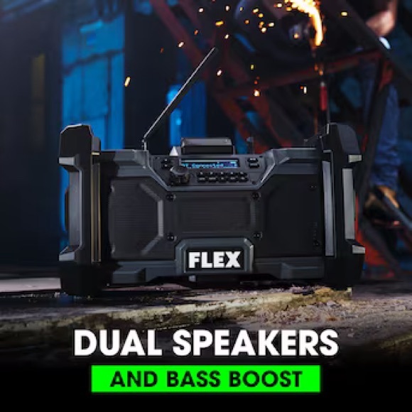 FLEX Water Resistant Cordless Jobsite Radio - Picture 5 of 5